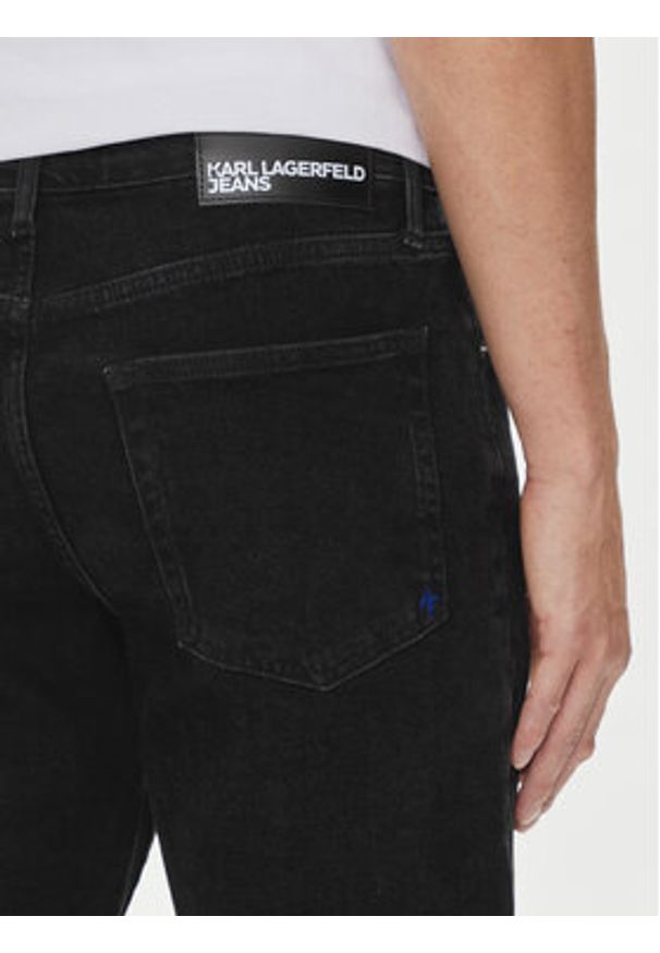 Karl Lagerfeld Jeans Jeansy 245D1116 Czarny Slim Fit. Kolor: czarny