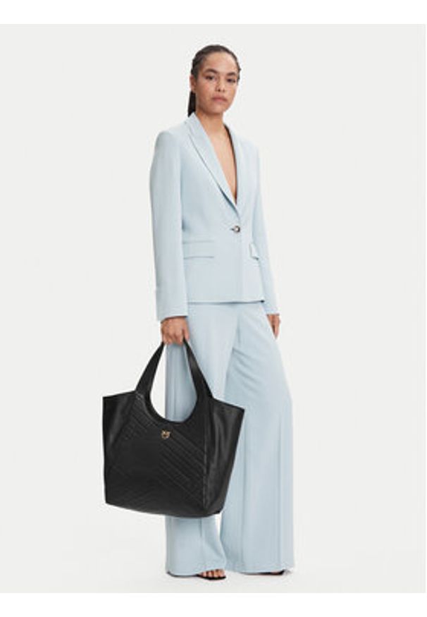 Pinko - PINKO Torebka Tote Bag PE 25 PLTT 104536 A2AO Czarny. Kolor: czarny. Materiał: skórzane