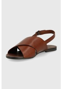 vagabond - Vagabond sandały skórzane TIA damskie kolor brązowy. Zapięcie: klamry. Kolor: brązowy. Materiał: skóra. Wzór: gładki #2