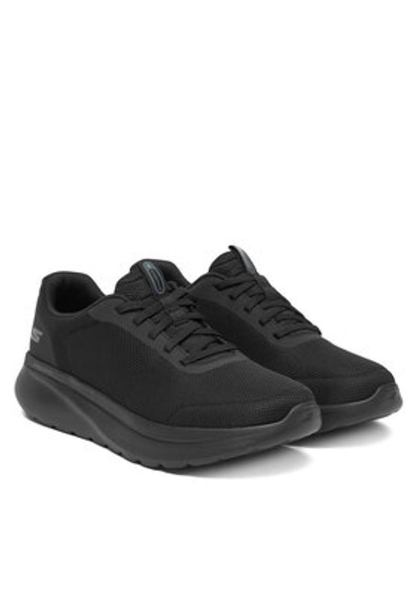 skechers - Skechers Sneakersy Go Walk Arch Fit N-Joy 217078 BBK Czarny. Kolor: czarny. Materiał: materiał