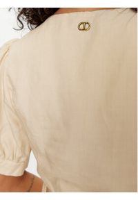 TwinSet - TWINSET Sukienka letnia 241TP2521 Beżowy Regular Fit. Kolor: beżowy. Materiał: lyocell. Sezon: lato #4