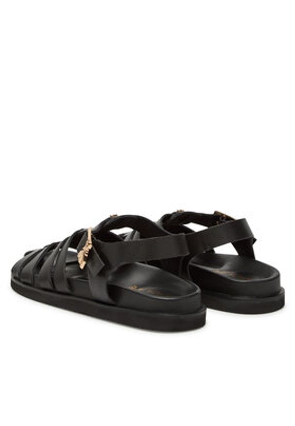 Patrizia Pepe Sandały PPJ324.31 Czarny. Kolor: czarny. Materiał: skóra