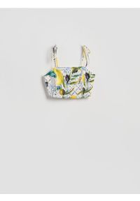 Reserved - Top z lnem - wielobarwny. Materiał: len #1