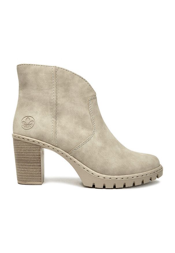 Botki Rieker. Kolor: beżowy