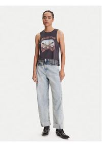 Noisy may - Noisy May Top Max 27034418 Szary Loose Fit. Kolor: szary. Materiał: bawełna
