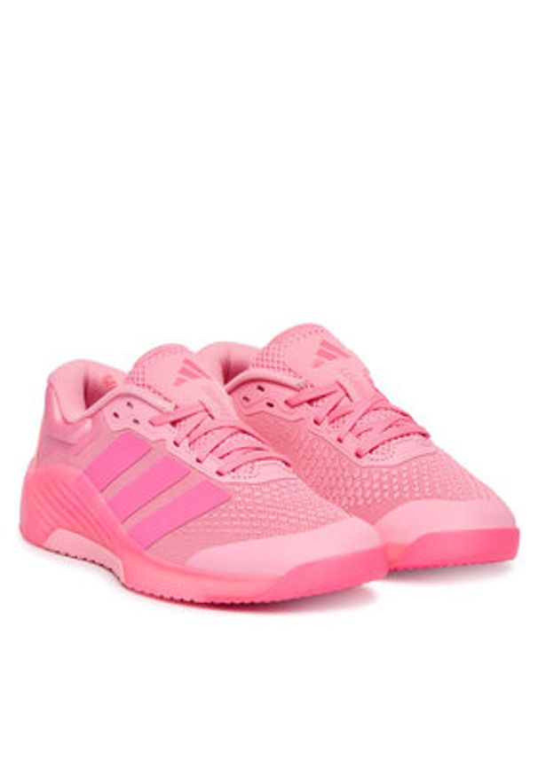 Adidas - adidas Buty na siłownię Dropset 4 JR4667 Różowy. Kolor: różowy. Materiał: materiał. Sport: fitness