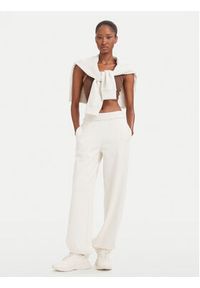 Hugo - HUGO Spodnie dresowe Nuembrie_B 50563984 Kremowy Relaxed Fit. Kolor: kremowy. Materiał: bawełna #4
