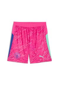 Puma - Męskie szorty bramkarskie Manchester City 25/26 PUMA. Kolor: różowy. Materiał: tkanina
