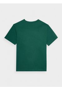 outhorn - T-shirt oversize z nadrukiem męski - zielony. Okazja: na co dzień. Kolor: zielony. Materiał: bawełna, dzianina. Wzór: nadruk. Styl: casual #9