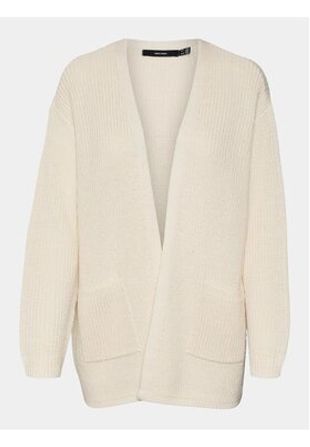 Vero Moda Kardigan Fabulous 10297806 Beżowy Regular Fit. Kolor: beżowy. Materiał: syntetyk