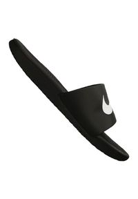 Klapki Nike Kawa Slide Jr 819352-001 czarne. Kolor: czarny. Materiał: syntetyk. Obcas: na platformie #3