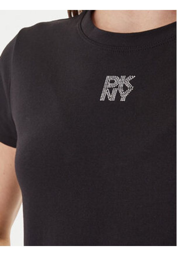 DKNY T-Shirt DJ6T1740 Czarny Regular Fit. Kolor: czarny. Materiał: bawełna