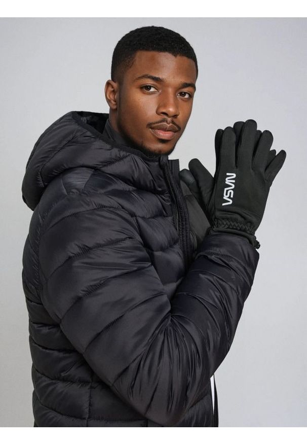 Sinsay - Rękawiczki NASA - czarny. Kolor: czarny