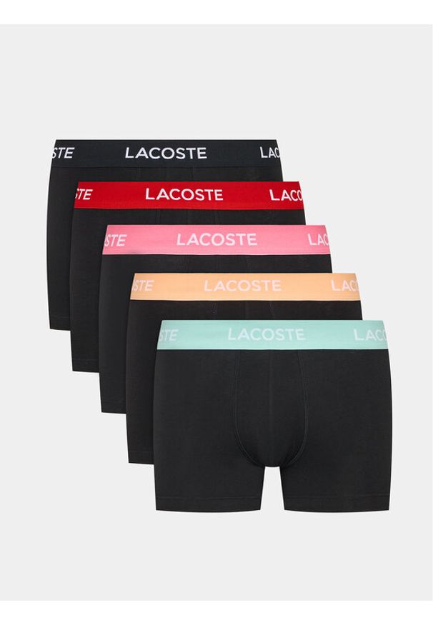 Lacoste Komplet 5 par bokserek 5H5203 Czarny. Kolor: czarny. Materiał: bawełna