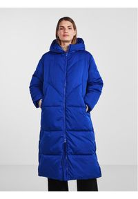 YAS Płaszcz zimowy 26030707 Niebieski Regular Fit. Kolor: niebieski. Materiał: syntetyk. Sezon: zima