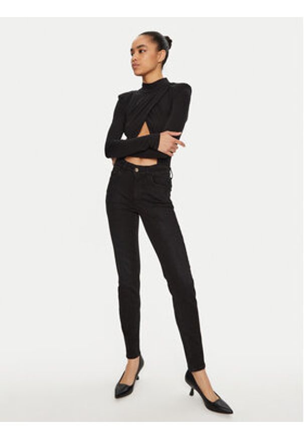 Liu Jo Jeansy UF4013 D4614 Czarny Slim Fit. Kolor: czarny