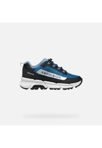 Buty juniorskie Geox Flexyper Plus. Kolor: pomarańczowy, niebieski, wielokolorowy