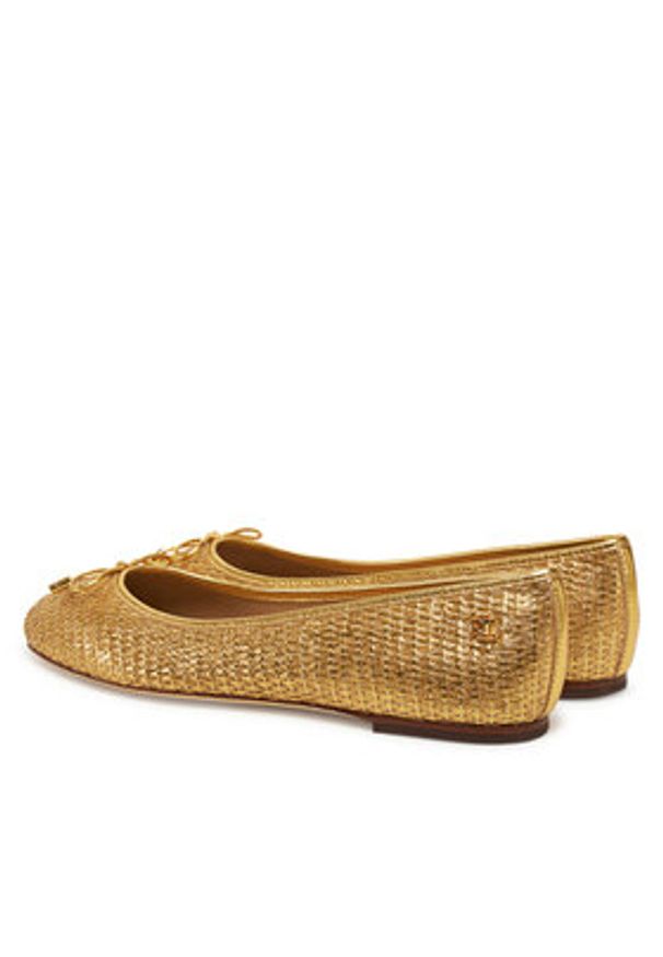 Lauren Ralph Lauren - LAUREN RALPH LAUREN Baleriny 802956767001 Złoty. Kolor: złoty. Materiał: skóra