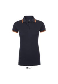 SOL'S - Damska koszulka polo Sol's Pasadena. Typ kołnierza: polo. Kolor: wielokolorowy, niebieski, pomarańczowy. Materiał: bawełna #1