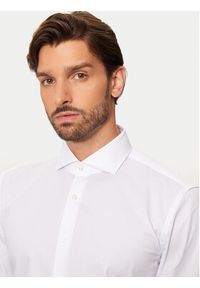 BOSS - Boss Koszula H-Hank 50519935 Biały Slim Fit. Kolor: biały. Materiał: bawełna #6