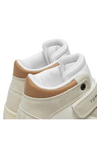 TOMMY HILFIGER - Tommy Hilfiger Sneakersy High Top Lace-Up/Velcro Sneaker T3X9-33342-1269 S Biały. Kolor: biały. Materiał: skóra #2