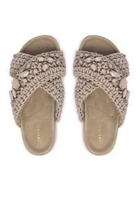 Inuikii Klapki Woven Stones Platform 1004.005.0043 Szary jasny. Kolor: szary. Materiał: materiał. Obcas: na platformie #6
