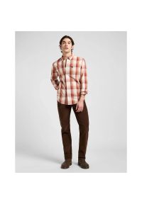 Lee - MESKA KOSZULA LEE LEE BUTTON DOWN RED CLAY PLAID 112370545. Typ kołnierza: button down #6