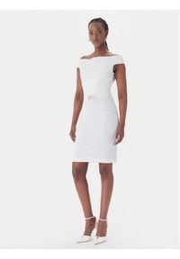 Rinascimento Sukienka koktajlowa CFC0127755003 Biały Slim Fit. Kolor: biały. Materiał: syntetyk. Styl: wizytowy #1