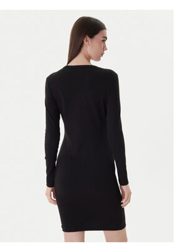 Hugo Sukienka codzienna Nemalia_1 50518385 Czarny Slim Fit. Okazja: na co dzień. Kolor: czarny. Materiał: bawełna. Typ sukienki: proste. Styl: casual