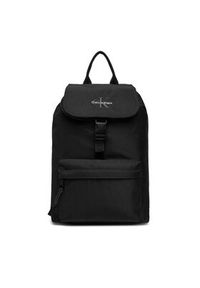 Calvin Klein Plecak Bold Mini Flap Backpack LV04D3320G Czarny. Kolor: czarny. Materiał: materiał #3