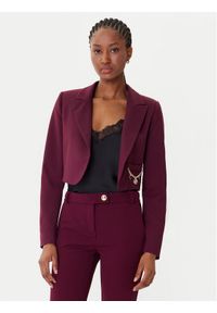 Rinascimento Bolerko CFC0126215003 Bordowy Regular Fit. Kolor: czerwony. Materiał: syntetyk