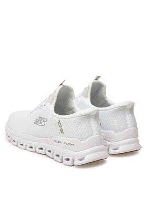 skechers - Skechers Sneakersy Glide-Step-Noxus 233010/WHT Biały. Kolor: biały. Materiał: materiał