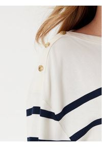 TOMMY HILFIGER - Tommy Hilfiger Bluzka Gold Button WW0WW45760 Écru Relaxed Fit. Materiał: bawełna #5