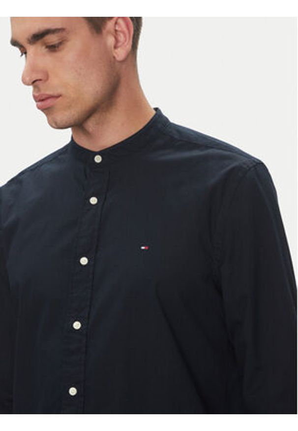 TOMMY HILFIGER - Tommy Hilfiger Koszula MW0MW39966 Granatowy Regular Fit. Kolor: niebieski. Materiał: bawełna