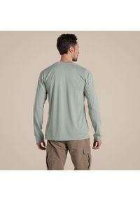 CRAGHOPPERS - Longsleeve męskie Craghoppers NosiLife Abel LS T-Shirt. Kolor: zielony. Długość rękawa: długi rękaw