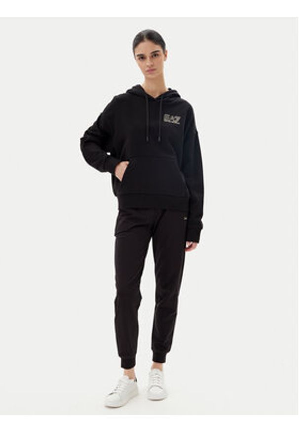 EA7 Emporio Armani Bluza 7W000101 AF12473 MC004 Czarny Loose Fit. Kolor: czarny. Materiał: bawełna