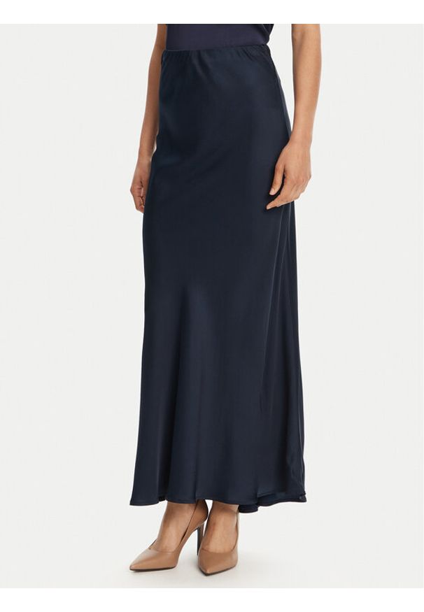 ViCOLO Spódnica maxi TD0472 Granatowy Slim Fit. Kolor: niebieski. Materiał: wiskoza