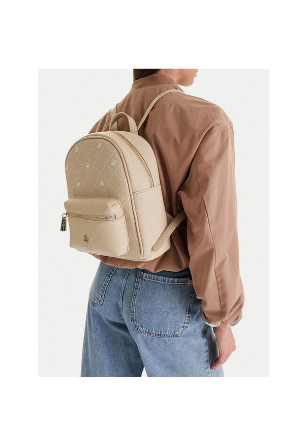 Plecak Beverly Hills Polo Club. Kolor: beżowy