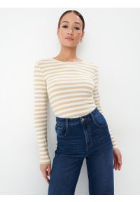 Mohito - Bluzka w jasne paski - Biały. Kolor: biały. Wzór: paski #2