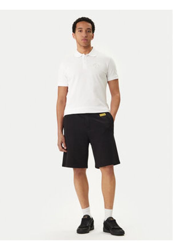 Versace Jeans Couture Polo 80GAGT19 CJ01T Biały Regular Fit. Typ kołnierza: polo. Kolor: biały. Materiał: bawełna