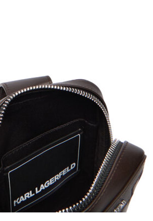 Karl Lagerfeld - KARL LAGERFELD Saszetka A3M30179 Brązowy. Kolor: brązowy. Materiał: skóra
