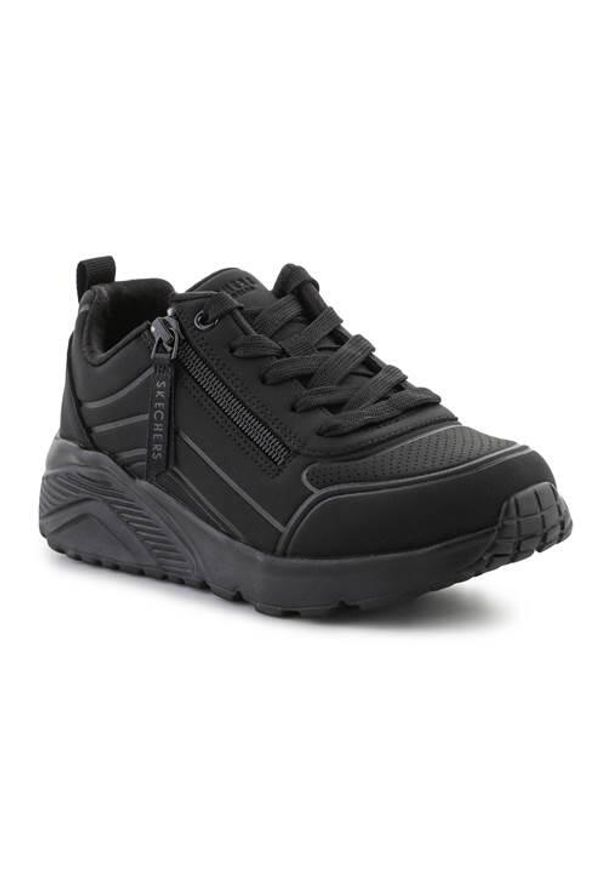 skechers - Buty do chodzenia damskie Skechers Uno Lite Easy Zip. Zapięcie: zamek. Kolor: czarny. Materiał: materiał, syntetyk. Szerokość cholewki: normalna. Sport: turystyka piesza