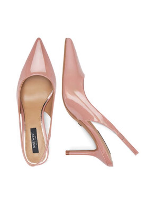 Nine West Sandały SX005-01 Różowy. Kolor: różowy. Materiał: skóra