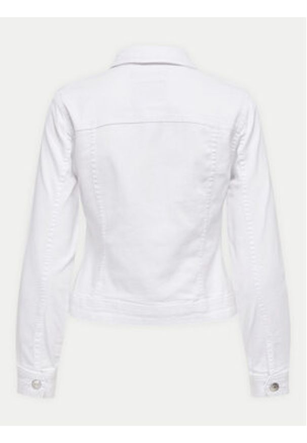 only - ONLY Kurtka jeansowa Woder 15243147 Biały Regular Fit. Kolor: biały. Materiał: bawełna
