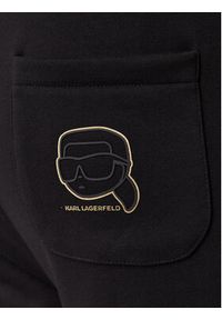 Karl Lagerfeld - KARL LAGERFELD Spodnie dresowe 705006 561910 Czarny Regular Fit. Kolor: czarny. Materiał: bawełna #3