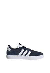 Adidas - Buty VL Court 3.0. Kolor: biały, wielokolorowy, niebieski. Materiał: zamsz
