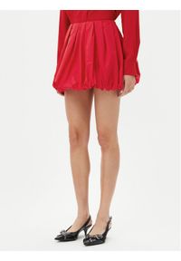 Pinko - PINKO Spódnica mini Cadric 105183 A2LD Czerwony Regular Fit. Kolor: czerwony. Materiał: bawełna