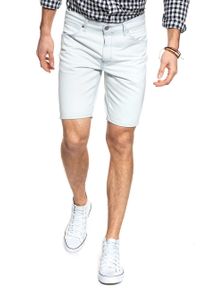 Wrangler - SPODENKI MĘSKIE WRANGLER 5 POCKET SHORT VENICE BLEACH W14CUT28F. Materiał: jeans #5