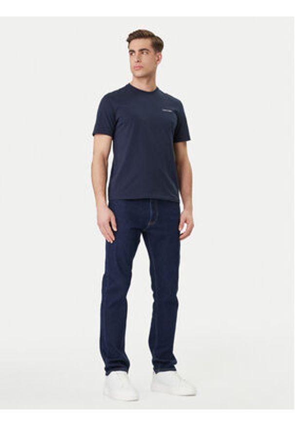 Calvin Klein Jeansy LV04RF939G Granatowy Slim Fit. Kolor: niebieski