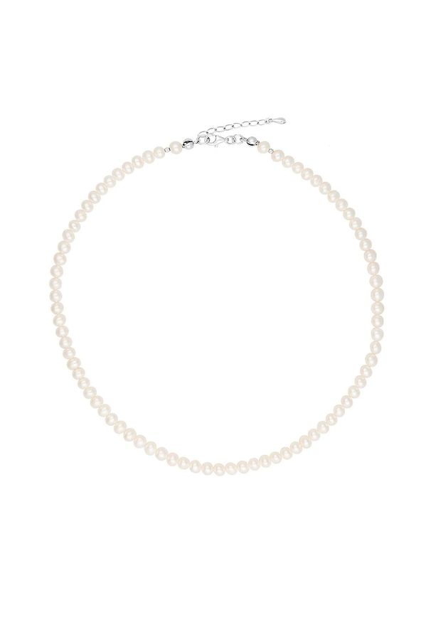 Braccatta - ADA naszyjnik małe perły białe naturalne choker regulowany srebro. Materiał: srebrne. Kolor: biały. Wzór: aplikacja. Kamień szlachetny: perła